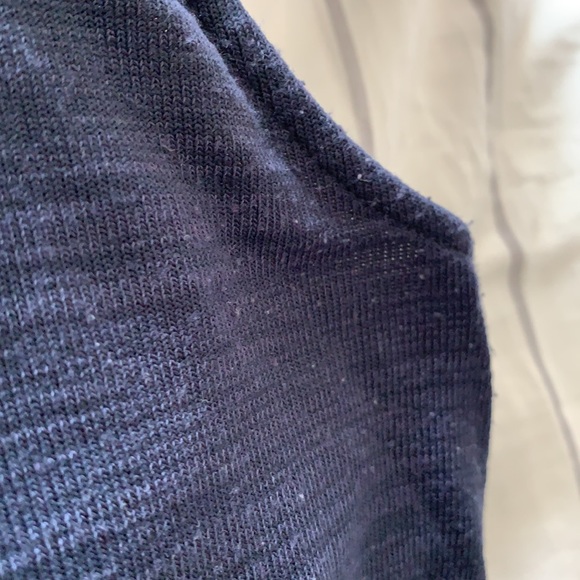 Midi navy and black sporty sleeveless shift dress - Picture 9 of 9